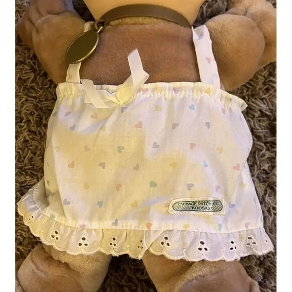 Authentic 1983‎ Cabbage Patch Kids Koosa Plush Cat in Orig Dress 15